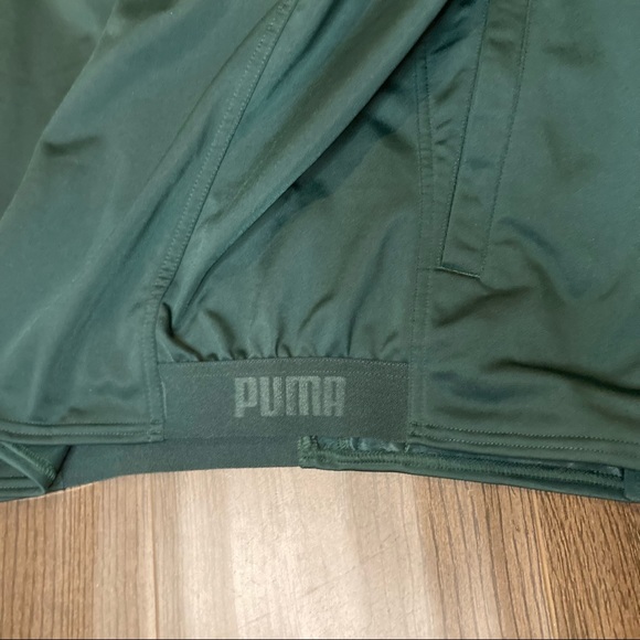 Puma Contrast Dark Green Full Zip Track/Field Jacket - Picture 6 of 7